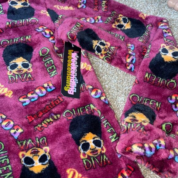 NEW women's Pajama set weekending PJ's hooded shorts soft MD purple BOSS Queen - Picture 3 of 8